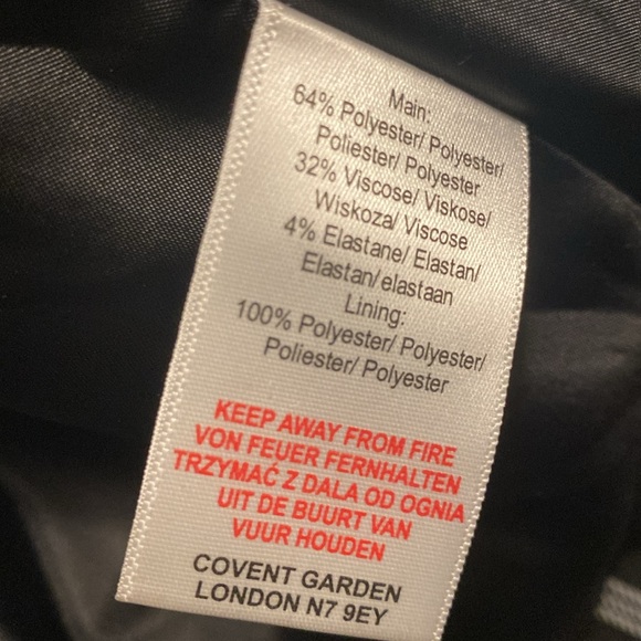 Covent Garden Black and White Striped Open Blazer - Picture 4 of 4